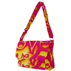 Pop Art Love Graffiti Full Print Messenger Bag (s) by essentialimage365