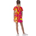 Pop Art Love Graffiti Kids  Asymmetric Collar Dress View2