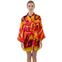  Graffiti Love Long Sleeve Satin Kimono View1