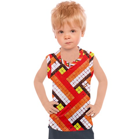 Pop Art Mosaic Kids  Sport Tank Top by essentialimage365