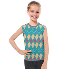 Starfish And Seashells  Sea Kids  Mesh Tank Top by SychEva