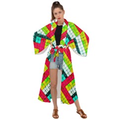 Pop Art Mosaic Maxi Kimono by essentialimage365