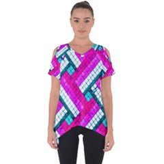 Pop Art Mosaic Cut Out Side Drop Tee by essentialimage365