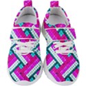 Pop Art Mosaic Kids  Velcro Strap Shoes View1