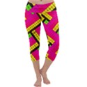 Pop Art Mosaic Capri Yoga Leggings View1