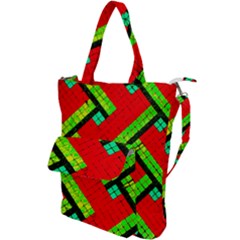 Pop Art Mosaic Shoulder Tote Bag by essentialimage365