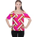 Pop Art Mosaic Cutout Shoulder Tee View1