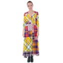 Checks Pattern Button Up Maxi Dress View1