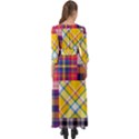 Checks Pattern Button Up Maxi Dress View2