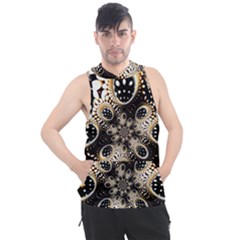 Fractal Jewerly Men s Sleeveless Hoodie by Sparkle