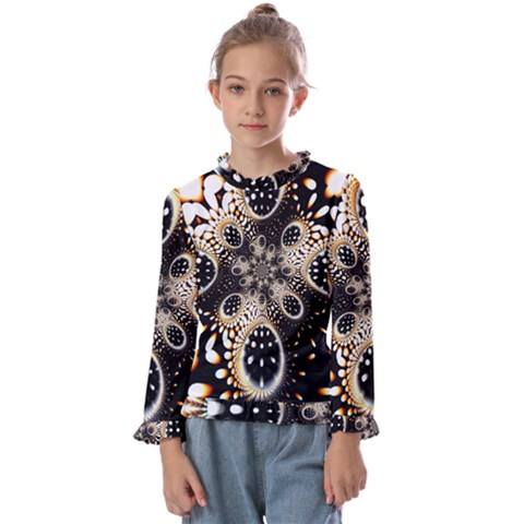 Fractal Jewerly Kids  Frill Detail Tee by Sparkle