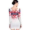 all you need is love Long Sleeve Bodycon Dress View2