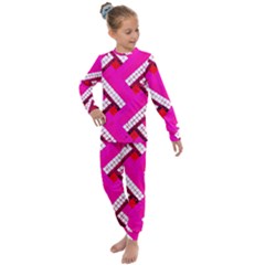 Pop Art Mosaic Kids  Long Sleeve Set  by essentialimage365