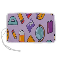 Back To School And Schools Out Kids Pattern Pen Storage Case (m) by DinzDas