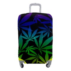 Weed Rainbow, Ganja Leafs Pattern In Colors, 420 Marihujana Theme Luggage Cover (small) by Casemiro