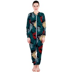 Tropical Autumn Leaves Onepiece Jumpsuit (ladies)  by tmsartbazaar