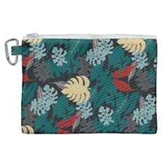 Tropical Autumn Leaves Canvas Cosmetic Bag (xl) by tmsartbazaar