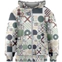 Mosaic Print Kids  Zipper Hoodie Without Drawstring View1