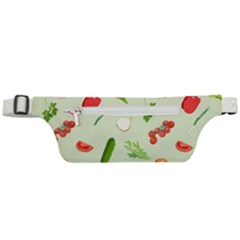 Seamless Pattern With Vegetables  Delicious Vegetables Active Waist Bag by SychEva