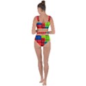 Colorful Rectangle boxes Bandaged Up Bikini Set  View2