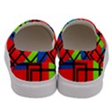 Colorful Rectangle boxes Men s Canvas Slip Ons View4