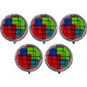 Colorful Rectangle boxes Mini Round Pill Box (Pack of 5) View1