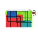 Colorful Rectangle boxes Canvas Cosmetic Bag (Medium) View2