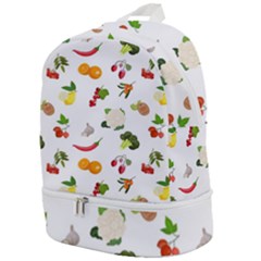 Fruits, Vegetables And Berries Zip Bottom Backpack by SychEva