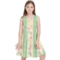 Circular Minimal Art Kids  Skater Dress by designsbymallika