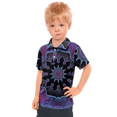 Framed Mandala Kids  Polo Tee by MRNStudios