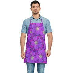 Fantasy Flowers In Paradise Calm Style Kitchen Apron by pepitasart