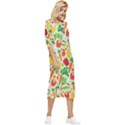 Vegetables Love Bow Sleeve Chiffon Midi Dress View3