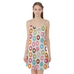 Donuts Love Satin Night Slip by designsbymallika