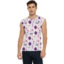 Minimal Floral Pattern Men s Raglan Cap Sleeve Tee View1