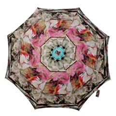 Marbling Collage Hook Handle Umbrellas (medium) by kaleidomarblingart