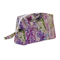 Abstract Swirls Iv Wristlet Pouch Bag (medium) by kaleidomarblingart