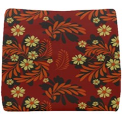 Folk Flowers Pattern Seat Cushion by Eskimos