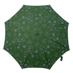 Folk Flowers Pattern Floral Surface Design Hook Handle Umbrellas (medium) by Eskimos