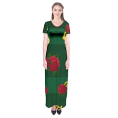 Crown Short Sleeve Maxi Dress by Daria3107