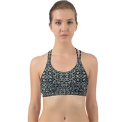 Initricate Ornate Abstract Print Back Web Sports Bra by dflcprintsclothing