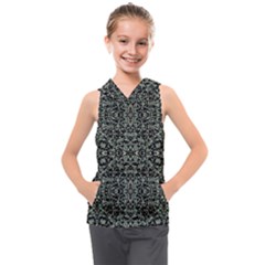 Initricate Ornate Abstract Print Kids  Sleeveless Hoodie by dflcprintsclothing