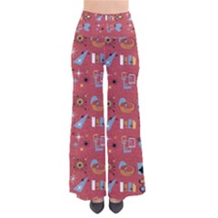 50s Small Print So Vintage Palazzo Pants by NerdySparkleGoth