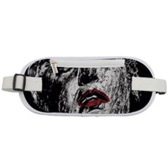 Creepy Head Sculpture Artwork Rounded Waist Pouch by dflcprintsclothing