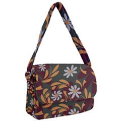 Folk Flowers Pattern Floral Surface Design Courier Bag by Eskimos