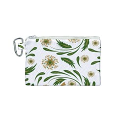 Folk Flowers Pattern Floral Surface Design Canvas Cosmetic Bag (small) by Eskimos