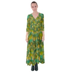 Love To The Flowers And Colors In A Beautiful Habitat Button Up Maxi Dress by pepitasart