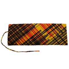 Root Humanity Orange Yellow And Black Roll Up Canvas Pencil Holder (s) by WetdryvacsLair