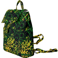 Root Humanity Bar And Qr Code Green And Yellow Doom Buckle Everyday Backpack by WetdryvacsLair