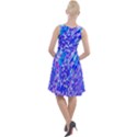 Root Humanity Bar And Qr Code Combo in Purple and Blue Knee Length Skater Dress View2