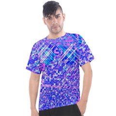 Root Humanity Bar And Qr Code Combo In Purple And Blue Men s Sport Top by WetdryvacsLair